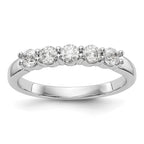 True Origin 14K White Gold 1/2 carat Lab Grown Diamond VS+ F+ Complete Round Five Stone Ring