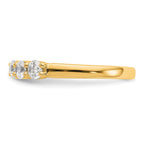 True Origin 14K Yellow Gold 5/8 carat Lab Grown Diamond VS+ F+ Complete Round Five Stone Ring