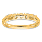 True Origin 14K Yellow Gold 5/8 carat Lab Grown Diamond VS+ F+ Complete Round Five Stone Ring