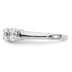 True Origin 14K White Gold 1 7/8 carat Lab Grown Diamond VS+ F+ Complete Round Five Stone Ring