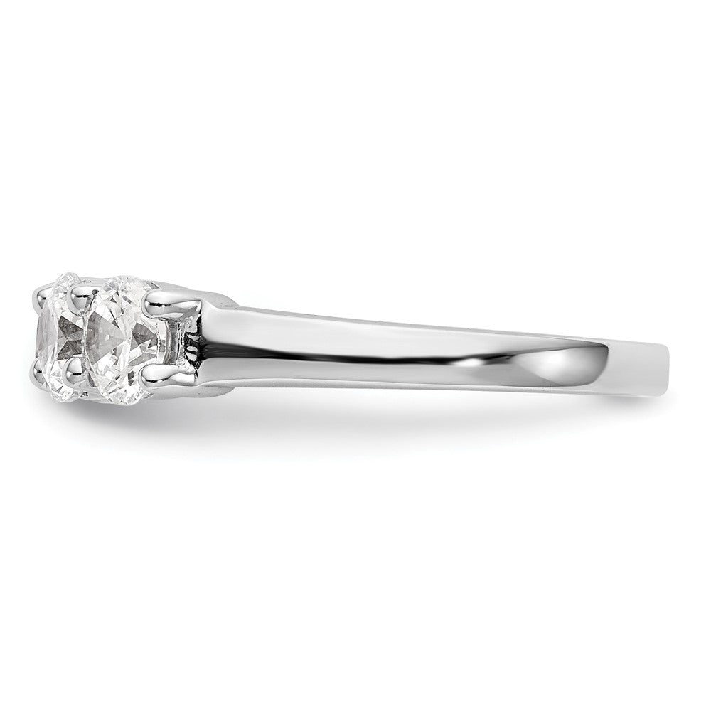 14K White Gold 5-Stone Shared Prong 1.65 carat Complete Round Diamond Band