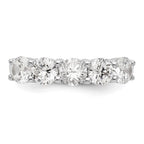 True Origin 14K White Gold 1 7/8 carat Lab Grown Diamond VS+ F+ Complete Round Five Stone Ring