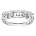 True Origin 14K White Gold 1 7/8 carat Lab Grown Diamond VS+ F+ Complete Round Five Stone Ring