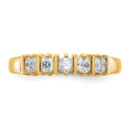 14K Yellow Gold 5-Stone Diamond Band