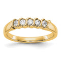 14K Yellow Gold 5-Stone Diamond Band
