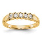 14K Yellow Gold 5-Stone Diamond Band
