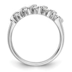 14K White Gold 5-Stone Prong-set 3/4 carat Complete Round Diamond Band