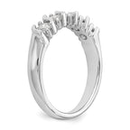 14K White Gold 5-Stone Prong-set 3/4 carat Complete Round Diamond Band