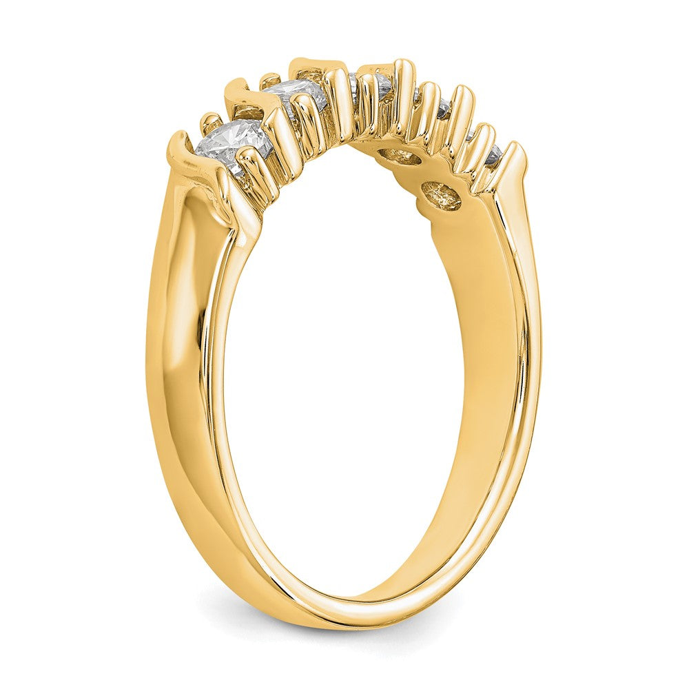 14K Yellow Gold 5-Stone Diamond Band