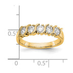 14K Yellow Gold 5-Stone Diamond Band