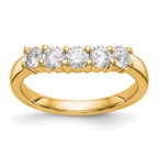 14K Yellow Gold 5-Stone Diamond Band