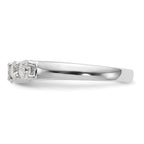 True Origin 14K White Gold 7/8 carat Lab Grown Diamond VS/SI D E F 5 Stone Band