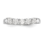 True Origin 14K White Gold 7/8 carat Lab Grown Diamond VS/SI D E F 5 Stone Band