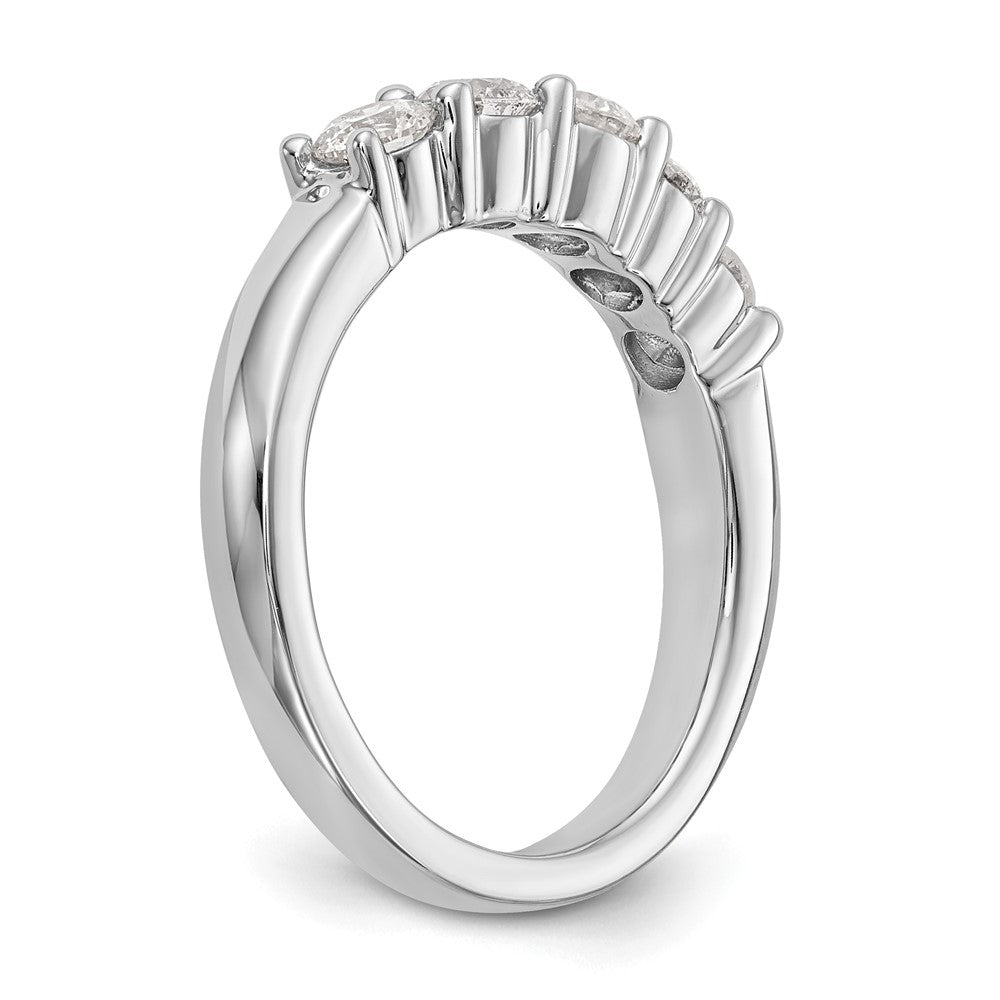 True Origin 14K White Gold 7/8 carat Lab Grown Diamond VS/SI D E F 5 Stone Band