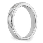 14K White Gold 6-Stone 1/4 carat Round Diamond Complete Channel Band
