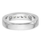 14K White Gold 6-Stone 1/2 carat VS Round Diamond Complete Channel Band