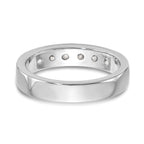 14K White Gold 6-Stone 3/4 carat Round Diamond Complete Channel Band