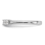 14K White Gold 7-Stone Shared Prong 1/2 carat Complete Princess Diamond Band