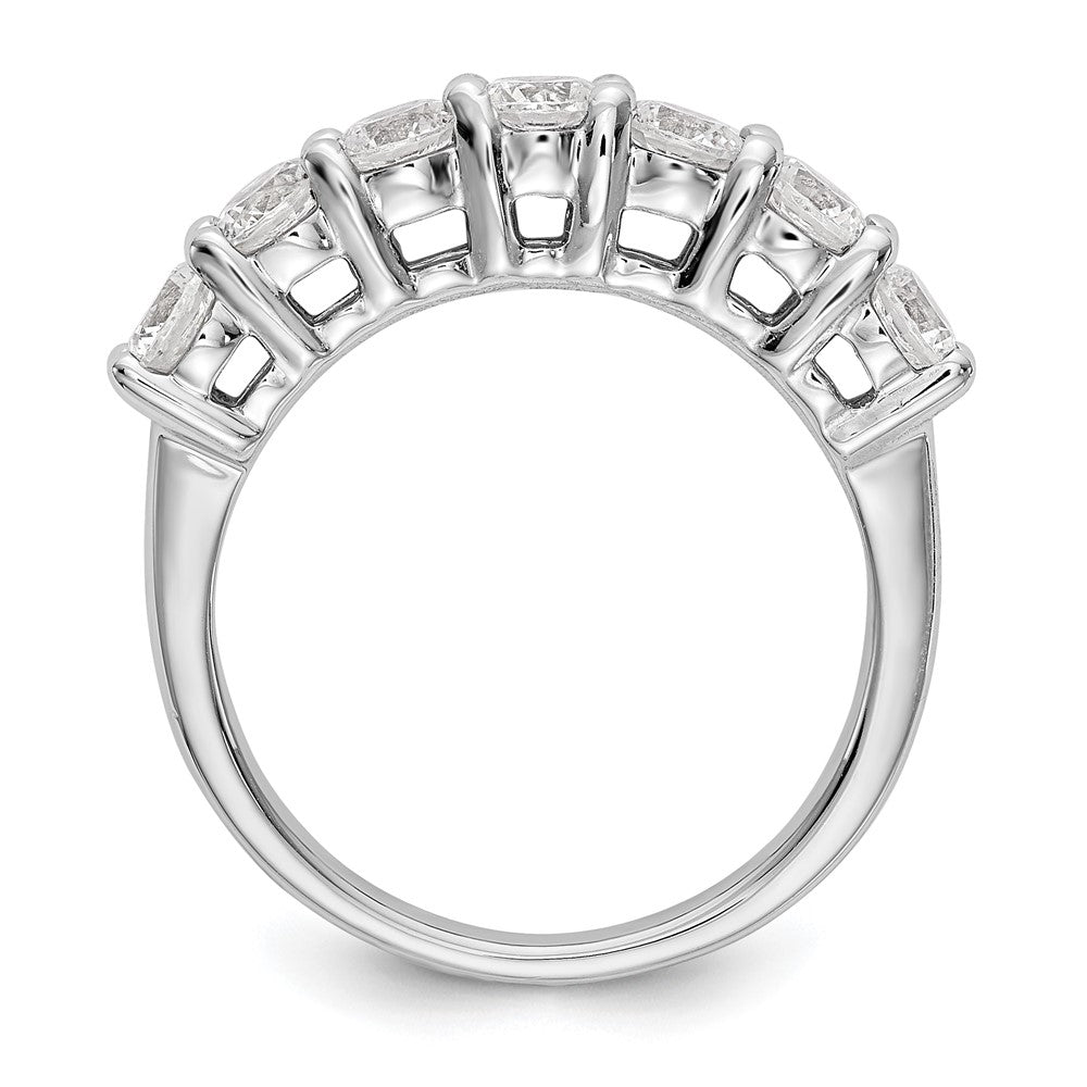 True Origin 14K White Gold 3/4 carat Lab Grown Diamond VS/SI D E F 7 Stone Band