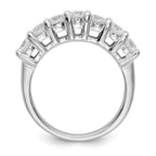 True Origin 14K White Gold 3/4 carat Lab Grown Diamond VS/SI D E F 7 Stone Band