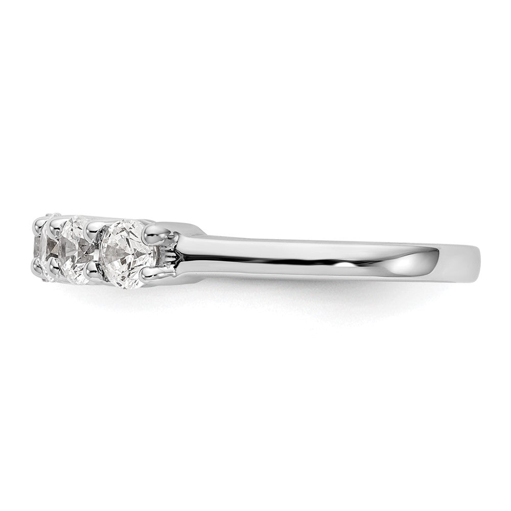 True Origin 14K White Gold 3/4 carat Lab Grown Diamond VS/SI D E F 7 Stone Band