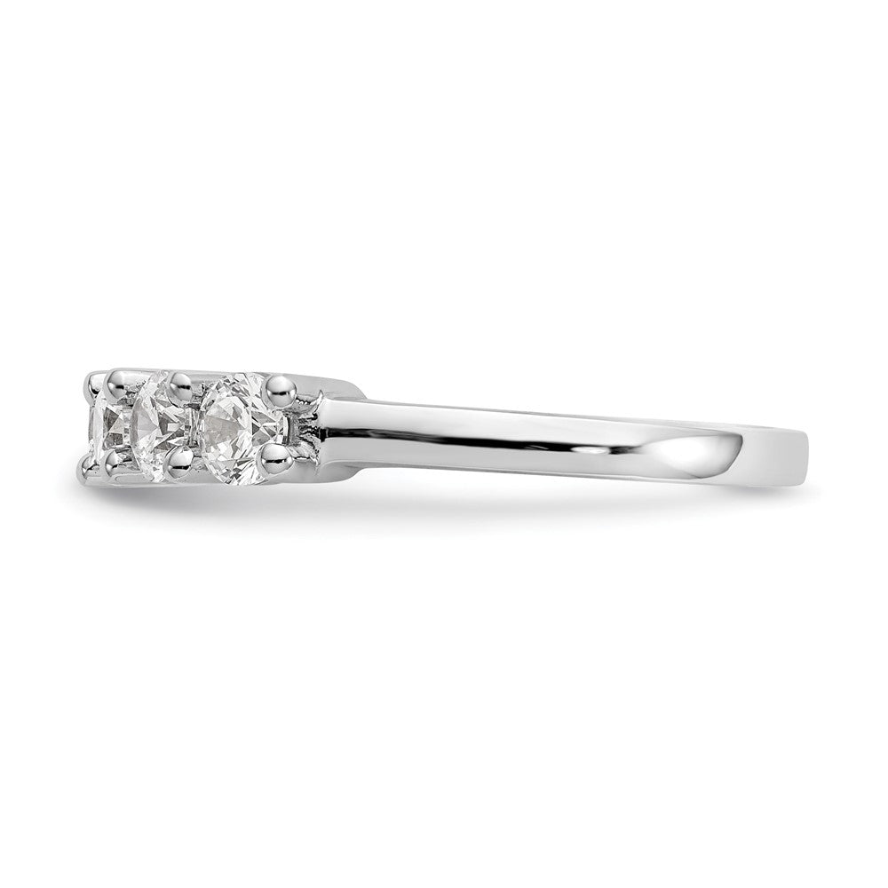 14K White Gold 7-Stone Shared Prong 1.4 carat Complete Round Diamond Band