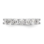 14K White Gold 7-Stone Shared Prong 1.4 carat Complete Round Diamond Band