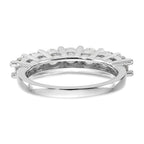 14K White Gold 7-Stone Shared Prong 1.4 carat Complete Round Diamond Band