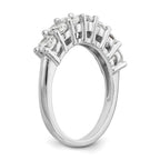 14K White Gold 7-Stone Shared Prong 1.4 carat Complete Round Diamond Band