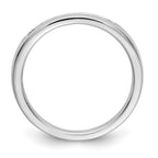 14K White Gold 7-Stone 1/4 carat Round Diamond Complete Channel Band