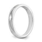 14K White Gold 7-Stone 1/4 carat Round Diamond Complete Channel Band