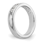 14K White Gold 7-Stone 3/4 carat Round Diamond Complete Channel Band