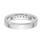 14K White Gold 7-Stone 1/4 carat Round Diamond Complete Channel Band