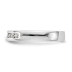 Platinum 7-Stone 1/5 carat Round Diamond Complete Channel Band