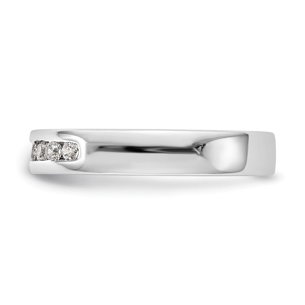 Platinum 7-Stone 1/5 carat Round Diamond Complete Channel Band