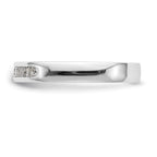 14K White Gold 7-Stone 1/4 carat Round Diamond Complete Channel Band