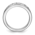 Platinum 7-Stone 3/4 carat Round Diamond Complete Channel Band