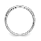 14K White Gold 7-Stone 1/10 carat Round Diamond Complete Channel Band