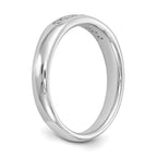 14K White Gold 7-Stone 1/5 carat Round Diamond Complete Channel Band