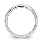 14K White Gold 7-Stone 1/2 carat Round Diamond Complete Channel Band