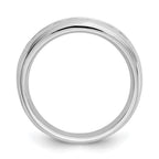 14K White Gold 7-Stone 3/4 carat Round Diamond Complete Channel Band