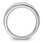 14K White Gold 7-Stone 1 carat Round Diamond Complete Channel Band