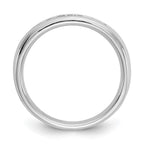 14K White Gold 7-Stone 1/6 carat Round Diamond Complete Channel Band