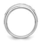 14K White Gold 7-Stone 1 carat Round Diamond Complete Channel Band