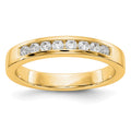 14K Yellow Gold 8-Stone Diamond Channel Band