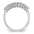 14K White Gold 9-Stone Shared Prong 1/2 carat Complete Round Diamond Band