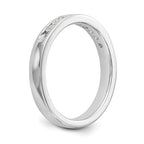 14K White Gold 9-Stone 1/3 carat Round Diamond Complete Channel Band