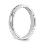 14K White Gold 9-Stone 1/3 carat Round Diamond Complete Channel Band