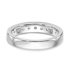 14K White Gold 9-Stone 3/4 carat Round Diamond Complete Channel Band