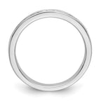 14K White Gold 9-Stone 1/4 carat Round Diamond Complete Channel Band